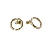 9ct Yellow Gold Circle Earrings image