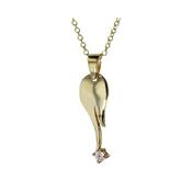 9ct. Gold Swan Pendant with Cz image