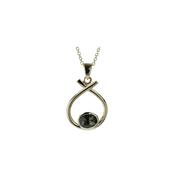9ct. Gold Pendant with Bezel set Tourmaline