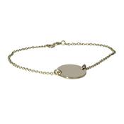 9ct. Gold Round Disc Bracelet image