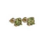9ct. Yellow Gold Peridot Earrings image