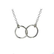Double Circle Pendant in Sterling Silver image