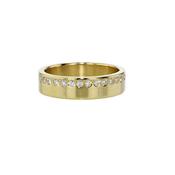 18ct Yellow Gold Ring with Gypsy set Diamonds image