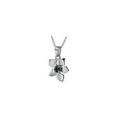 Sterling Silver Burren Pendant set with London Blue Topaz image
