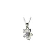 Sterling Silver Burren Pendant set with CZ image