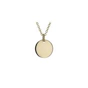 9ct Yellow Gold Engravable Disc image