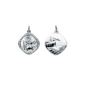 Sterling Silver St Christopher Medal image