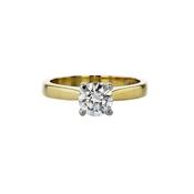 18ct Yellow Gold 0.80ct Solitaire Diamond Ring image