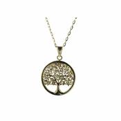 9ct Yellow Gold Tree of Life Pendant image