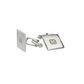 Sterling Silver Burren Cufflinks inset 9ct. Gold Dolmen image