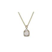 Opal and Diamond Pendant in 9ct Yellow Gold image