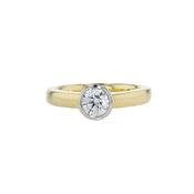 Bezel Set Round 0.50ct Brilliant Cut Engagement Ring image