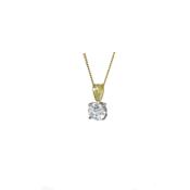 1ct LAB Grown Diamond Pendant in 18ct Yellow Gold image