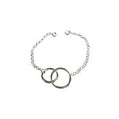 Sterling Silver Large and Small Circle Bracelet image