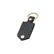 Fred Bennett Patterned Leather Key Chain with Engravable Tag image