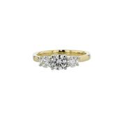 Three Stone LAB Grown 1ct. Diamond Ring image