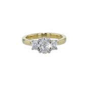 Three Stone Oval Diamond Trilogy Ring image
