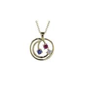 9ct Gold Birthstone Gemstone Pendant image