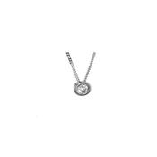 0.15ct Floating Diamond Pendant in 9ct White Gold image