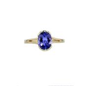 1.72ct Oval Tanzanite Gold Ring image
