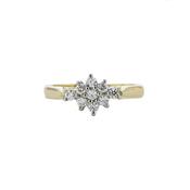 Marquise Cluster Shaped Diamond Ring, 18ct Gold image