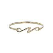 Handmade 9ct Yellow Gold Flip Top Bangle image