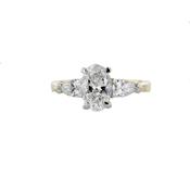 18ct Yellow Gold Lab Grown 1.76ct Lab Grown Diamond Three Stone Ring image