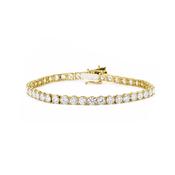 10ct LAB Diamond Tennis Bracelet in 9ct Yellow Gold image