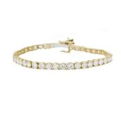 10ct LAB Diamond Tennis Bracelet in 9ct Yellow Gold image