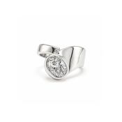Handmade Sterling Silver Wrap Style CZ Ring image