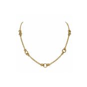 Handcrafted Round Link 9ct Yellow Gold Chain image