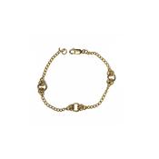 Handcrafted Round Link 9ct Yellow Gold Bracelet image