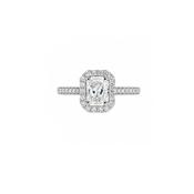Platinum Diamond Cluster Ring – 1.06ct Modified Brilliant Cut image