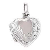 Petite Locket - Sterling Silver Heart Locket &amp; Chain