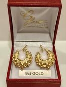 Creole Medium Spike Earrings 9ct Gold