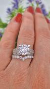 9ct White Gold 'Niamh' CZ Ring Set
