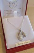 Boxing Glove Pendant &amp; Chain - Sterling Silver