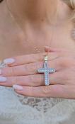 9ct Gold Cross &amp; 24"Belcher Chain 'Étaín'