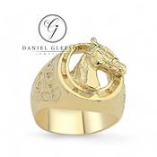 Horse Shoe Ring 9ct Gold