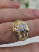 9ct Gold Kids CZ Saddle Ring **Special Offer** image