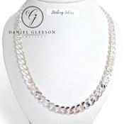 Mens Heavy Guage 20" Curb Chain - Sterling Silver 8mm