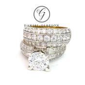 9ct Yellow Gold 'Kate' CZ Ring Set