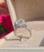 14ct White Gold 3.65ct Diamond Ring with IGI Certificate image