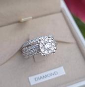 White Gold 2.8ct Diamond Cassia Ring with IGI Certificate image