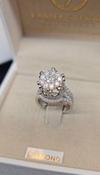 White Gold 1.50ct Natural Diamond Crown Ring - Choose 1 or 2 matching bands image
