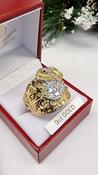 9ct Gold 'Stevie' CZ Saddle Ring image