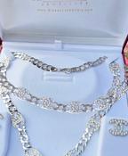 Earrings &amp; Necklace Set - Sterling silver