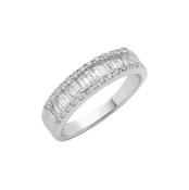8ct White Gold 0.55CT Diamond Baguette Eternity Ring image