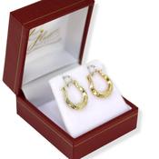 9ct Gold Petite Creole Hoop Earrings image