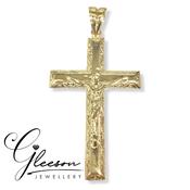 9ct Gold Large Solid Crucifix Cross